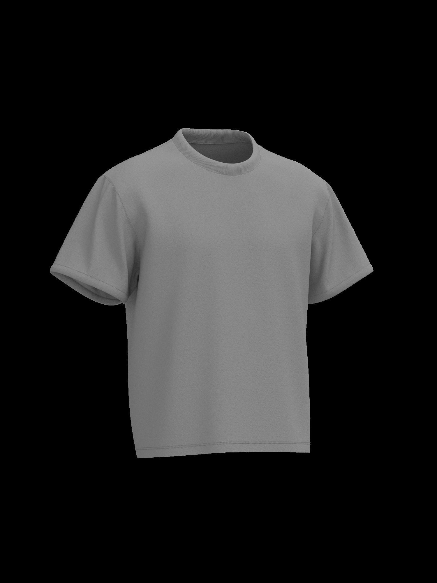 Male tshirt 3D model_1