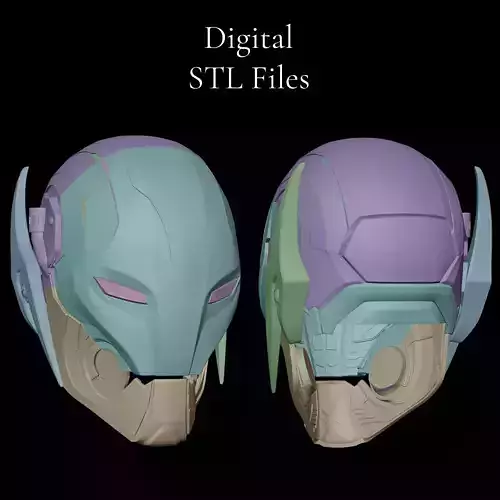 Ultron Sentry Non-Motorized 3D Printable Helmet 3D print model