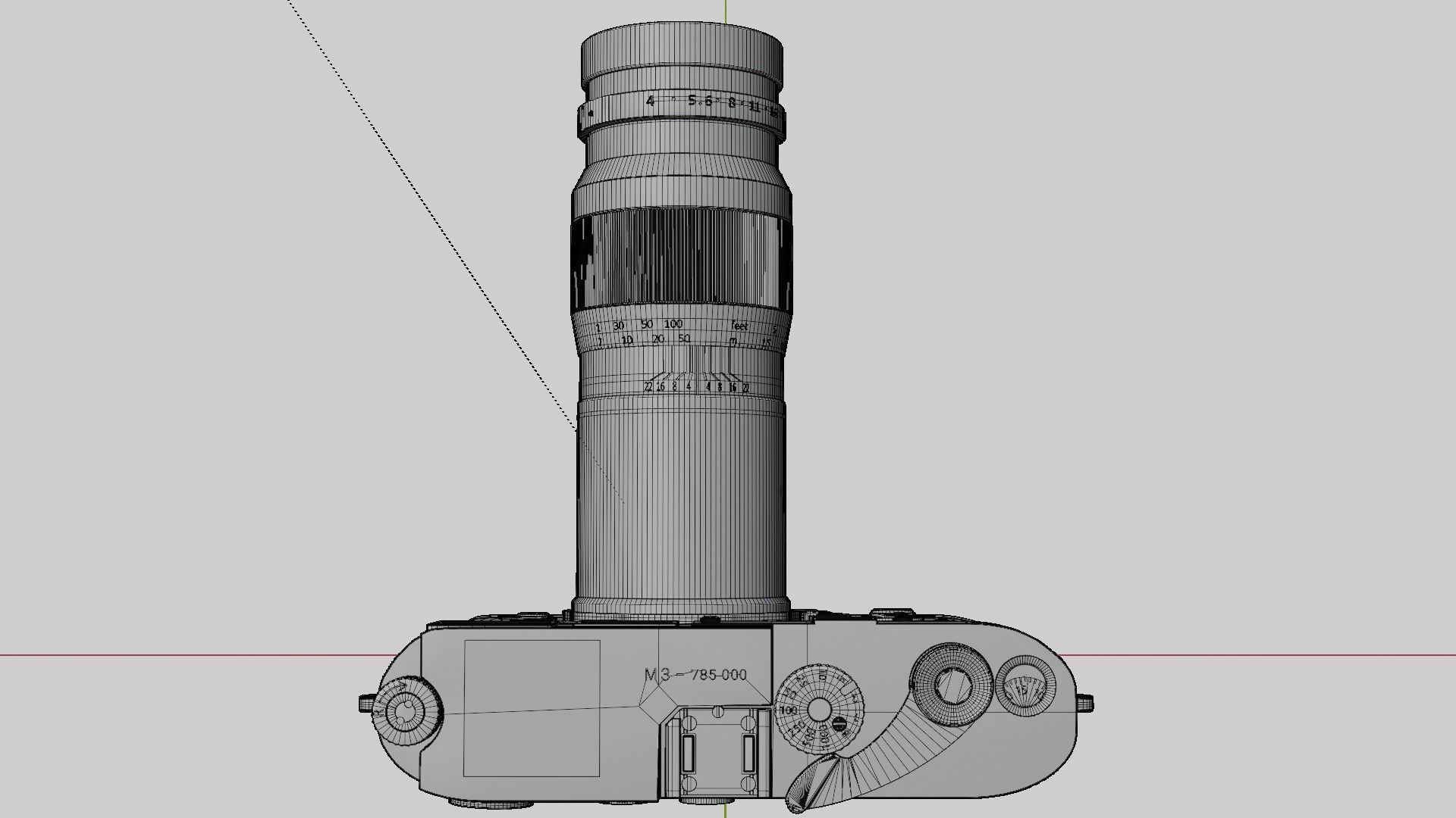 LEICA M3 1955 3D model_28