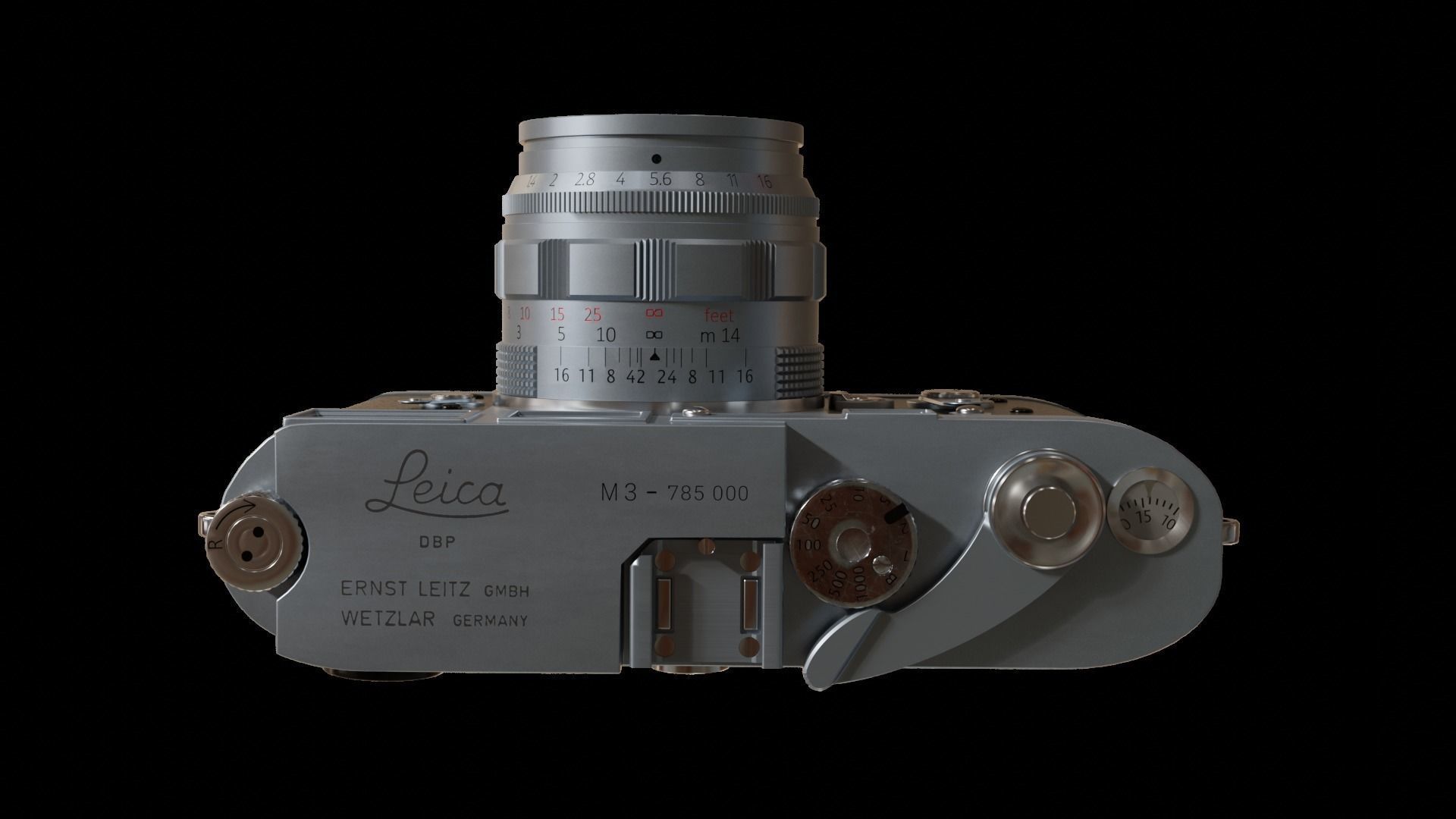 LEICA M3 1955 3D model_7