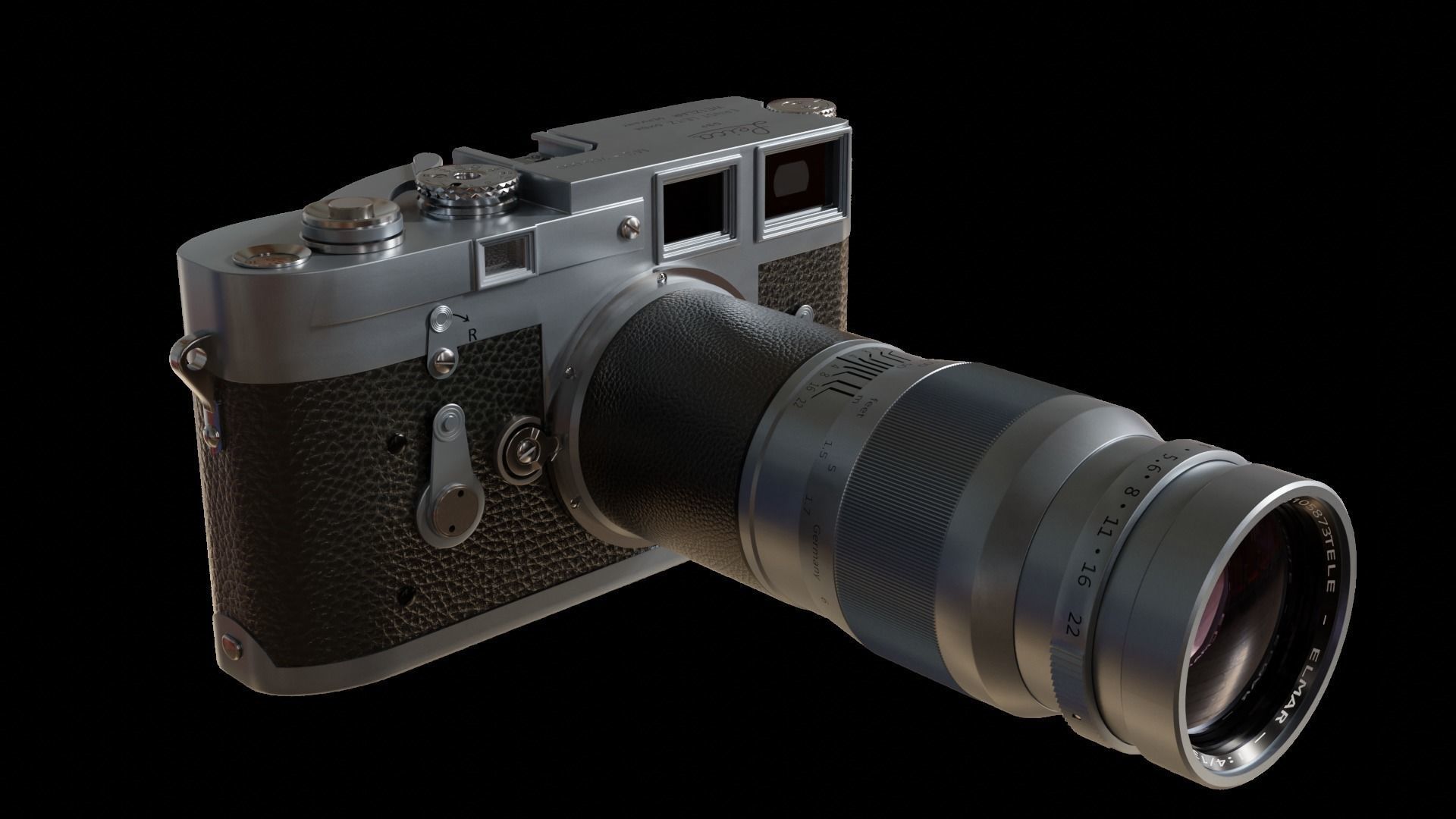 LEICA M3 1955 3D model_9