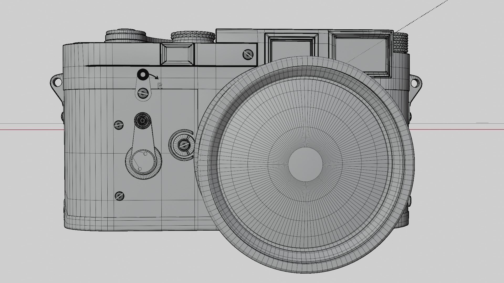 LEICA M3 1955 3D model_26
