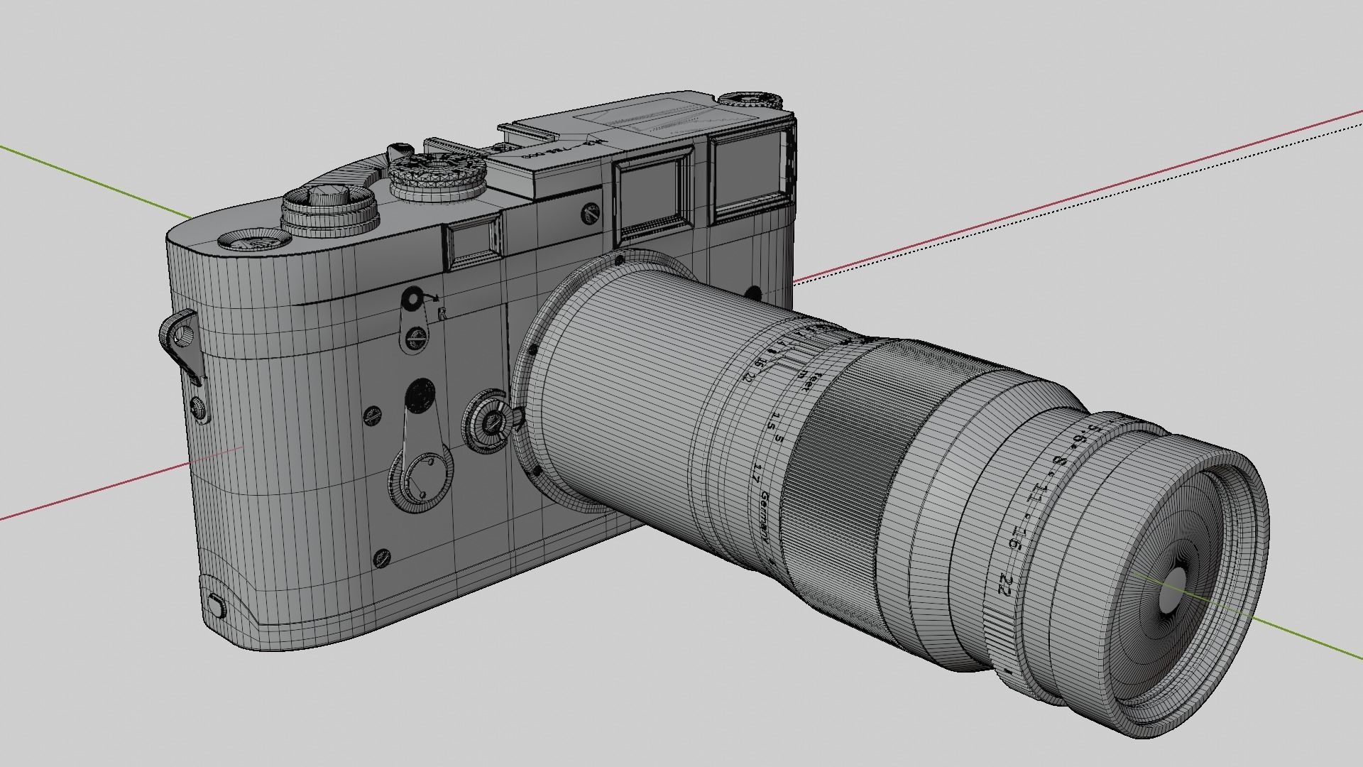 LEICA M3 1955 3D model_23