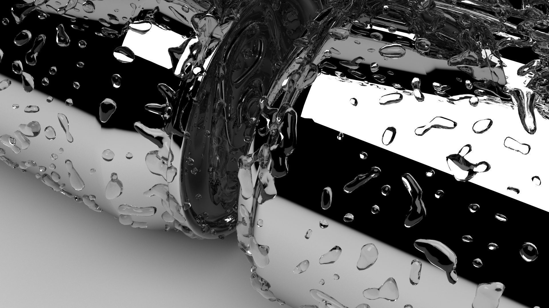 Wet Aluminium Soda Cans Set 3D model_6