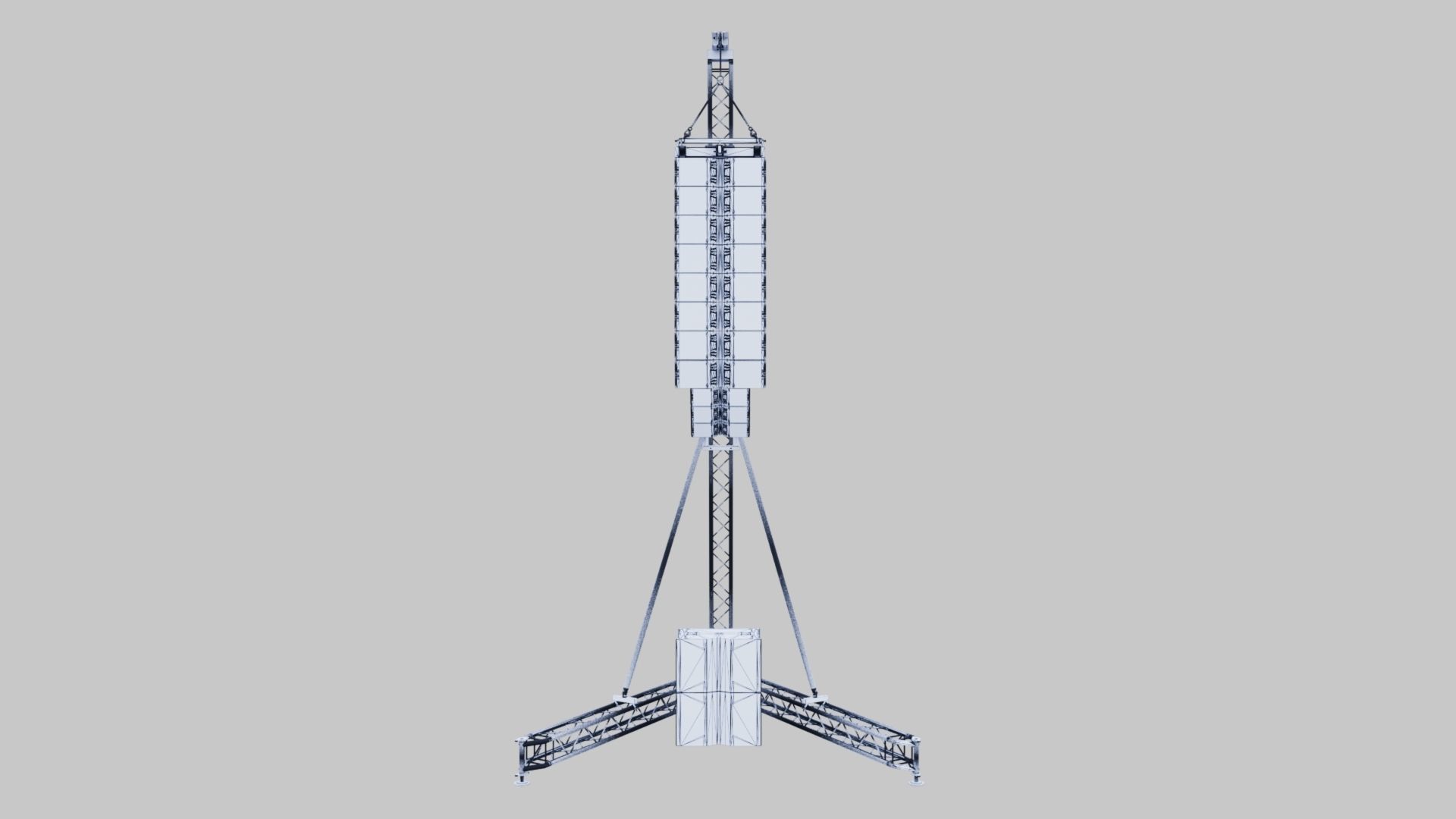 Concert Sound System Line Array  3D model_11