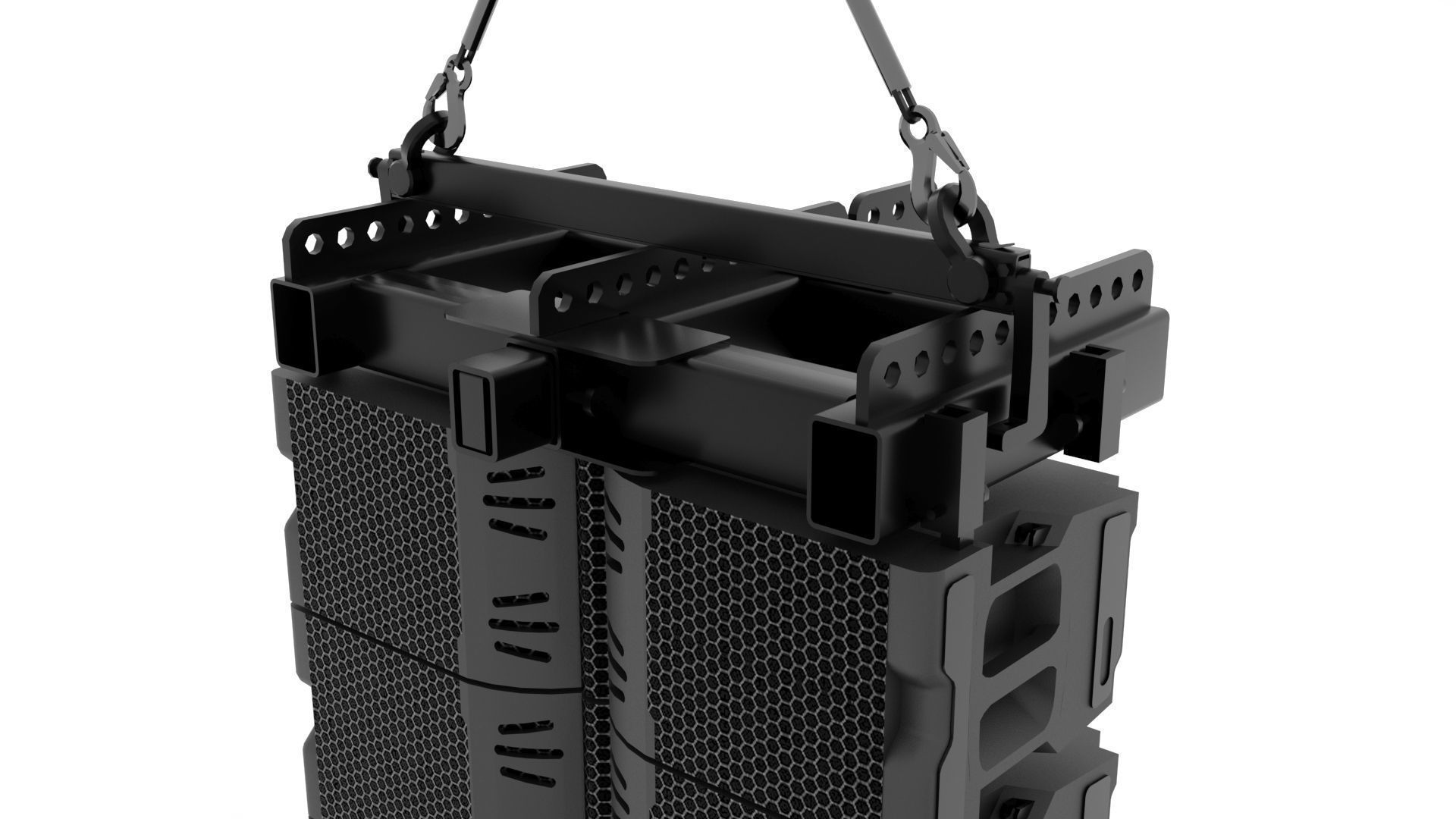 Concert Sound System Line Array  3D model_6