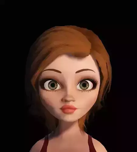 Cartoon Character Style summer Time  3D model