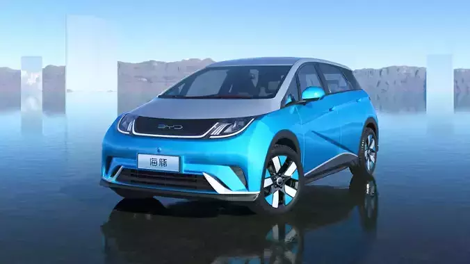 2023 BYD Dolphin EV Knight Edition 3D model