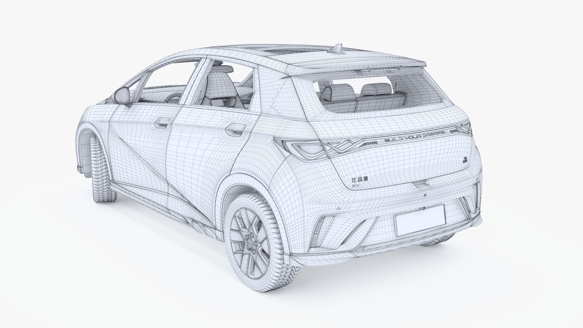 2023 BYD Dolphin EV Knight Edition 3D model_14