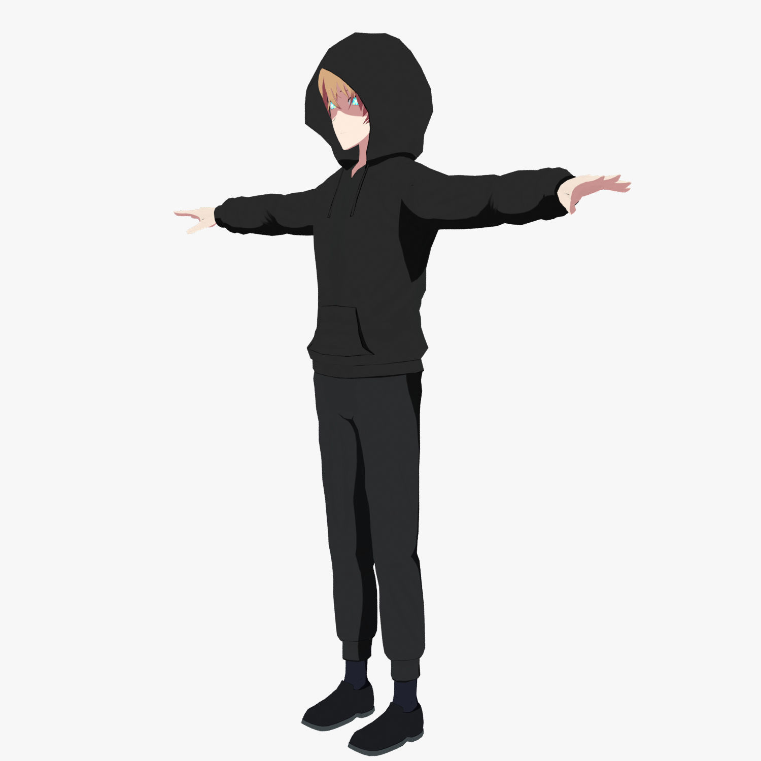 Character Aquamarine Hoshino - Oshi no Ko Low-poly 3D model_16