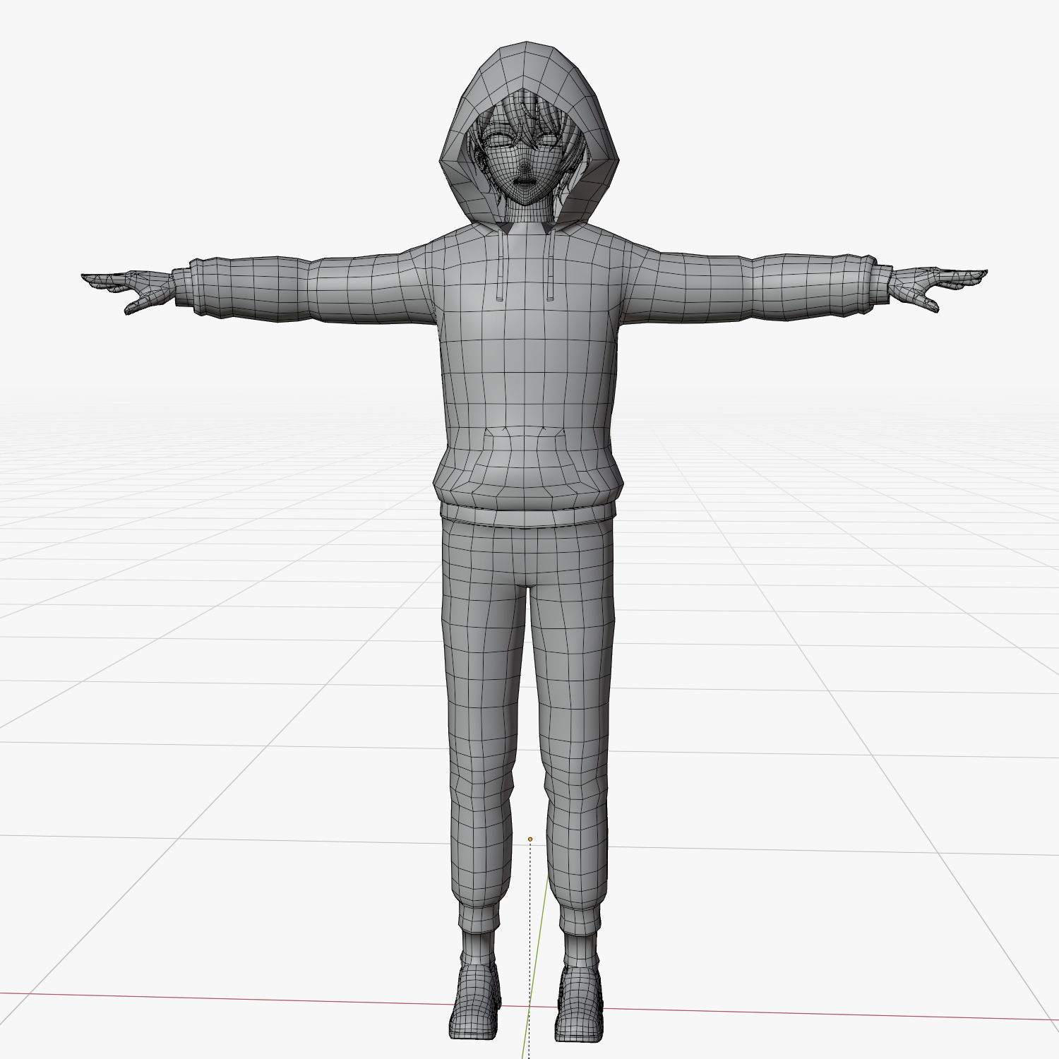 Character Aquamarine Hoshino - Oshi no Ko Low-poly 3D model_2