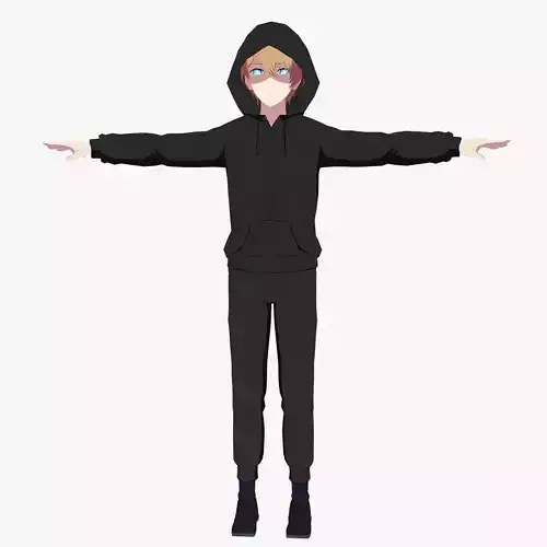 Character Aquamarine Hoshino - Oshi no Ko Low-poly 3D model