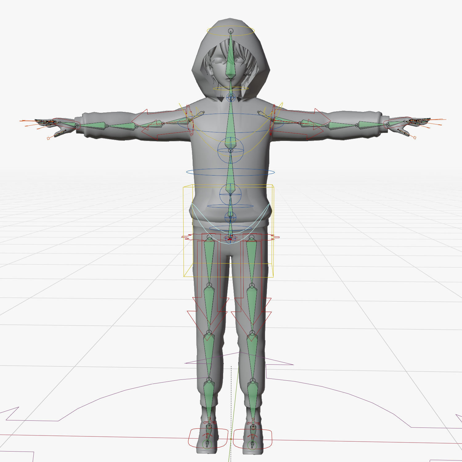 Character Aquamarine Hoshino - Oshi no Ko Low-poly 3D model_3