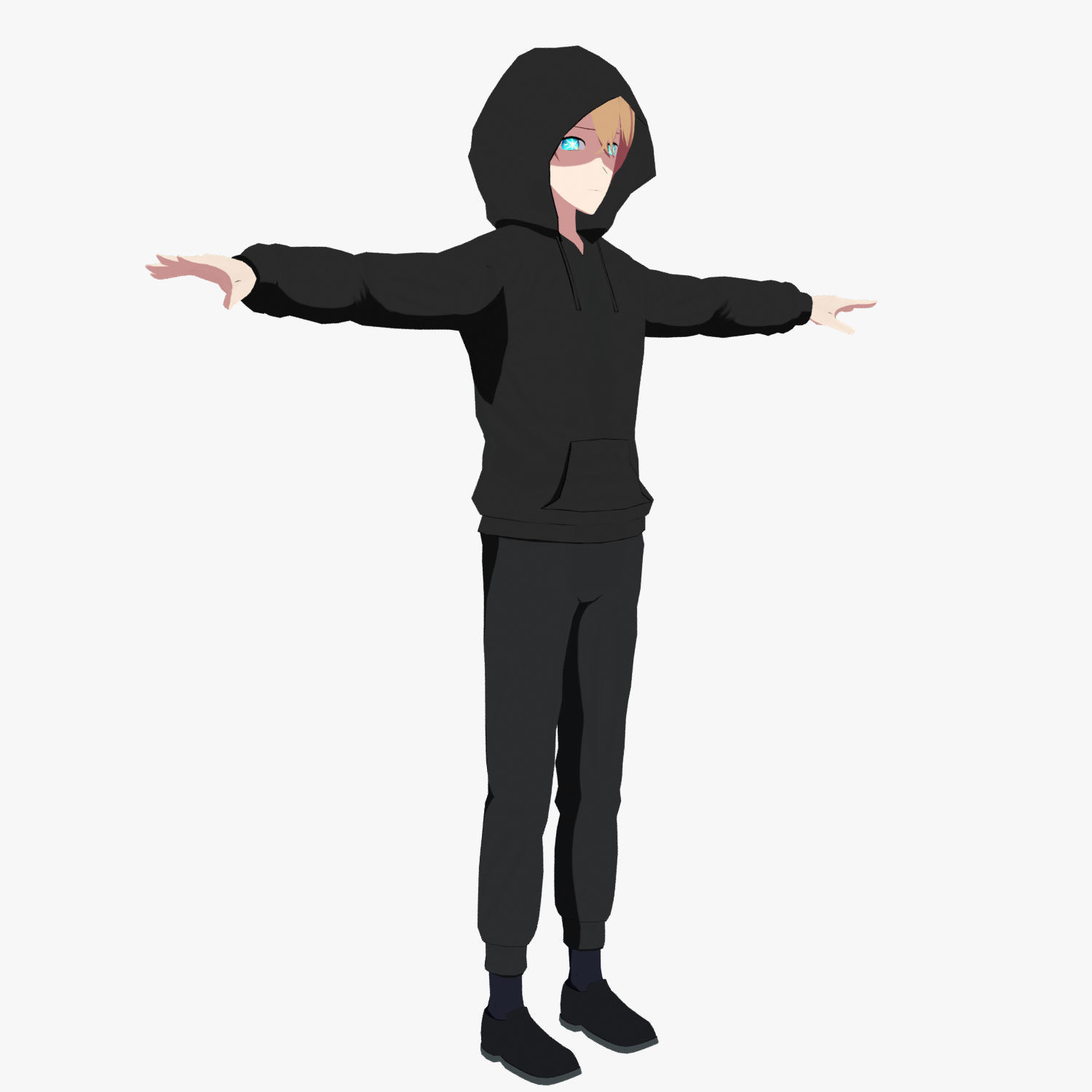 Character Aquamarine Hoshino - Oshi no Ko Low-poly 3D model_4