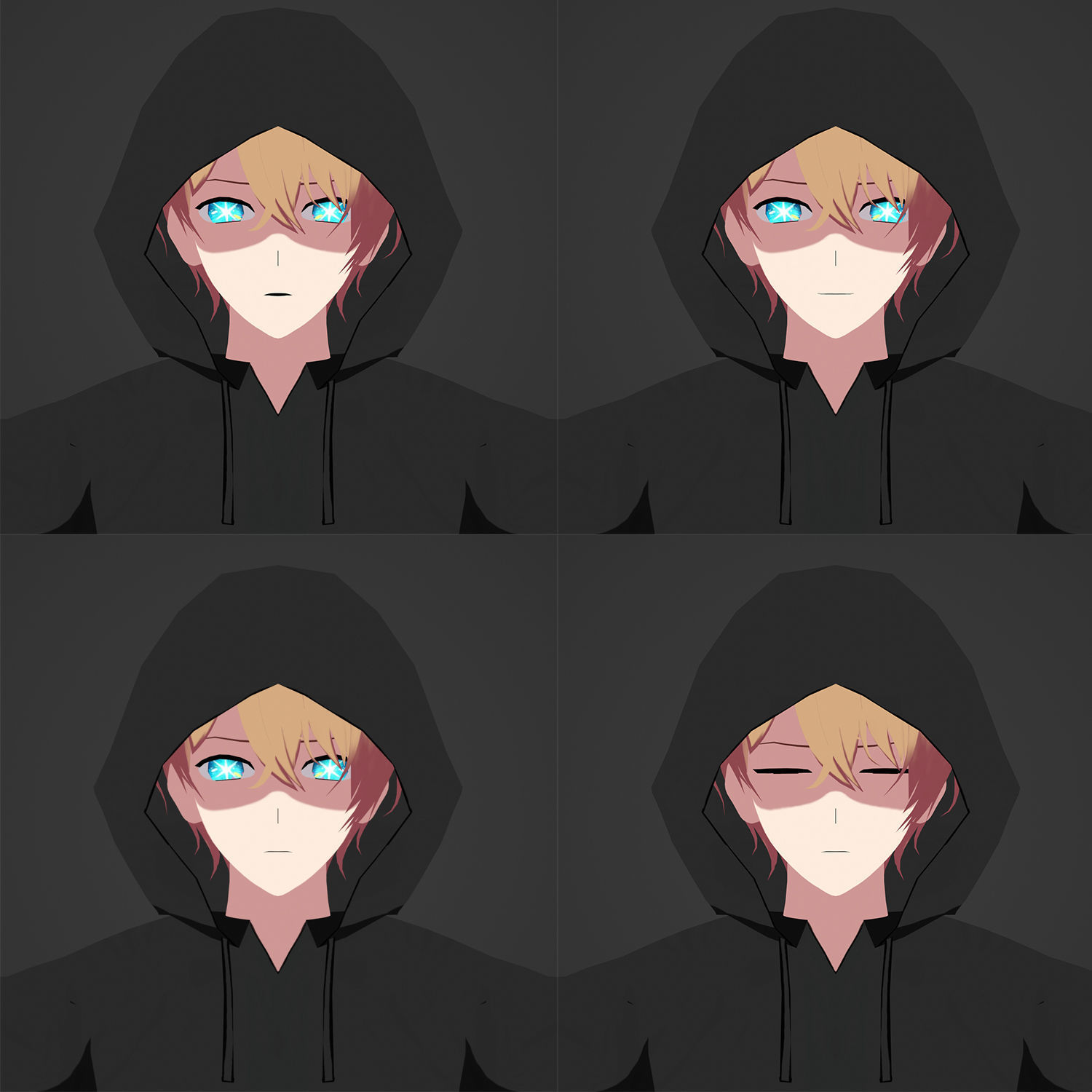 Character Aquamarine Hoshino - Oshi no Ko Low-poly 3D model_22