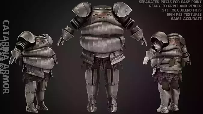 Siegmeyer of Catarina Armor for Cosplay 3D print model
