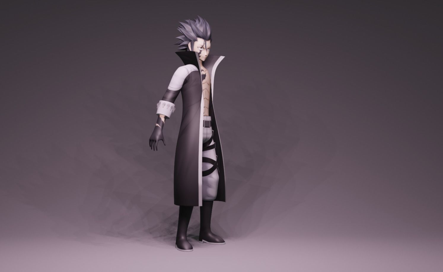 Anime Character - FT Gray Fullbuster 3D model_1
