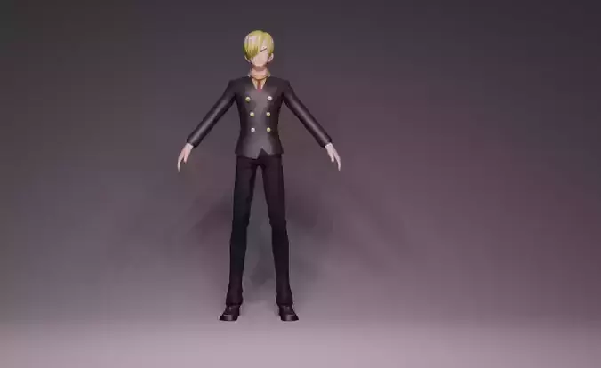 Anime Character - One Piece Sanji 3D model