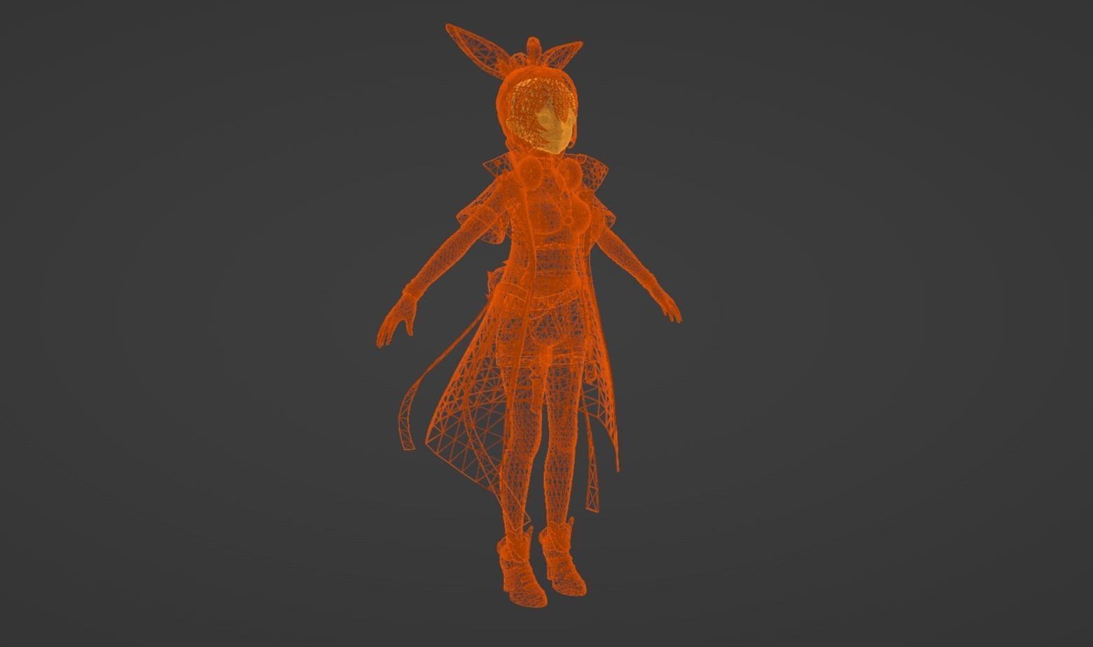 Anime Character - Unique 27 3D model_17