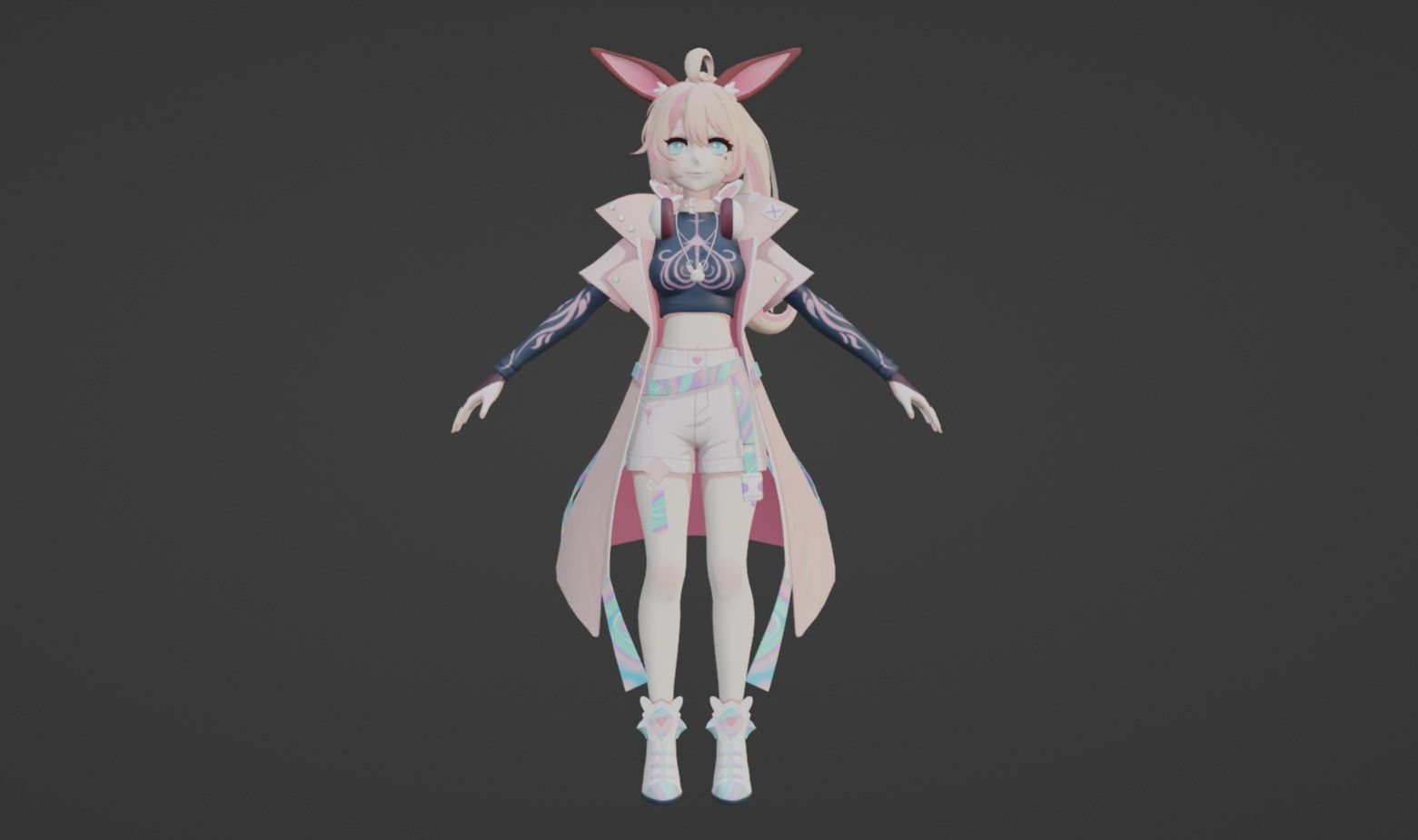 Anime Character - Unique 27 3D model_9
