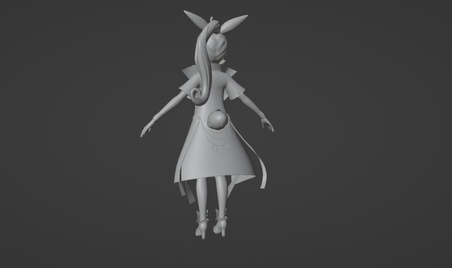 Anime Character - Unique 27 3D model_13