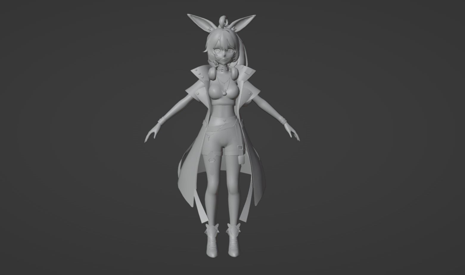 Anime Character - Unique 27 3D model_11