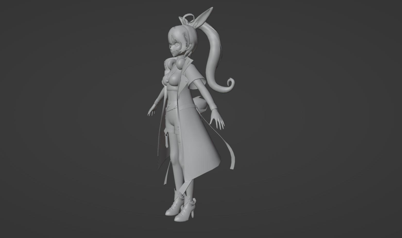 Anime Character - Unique 27 3D model_12