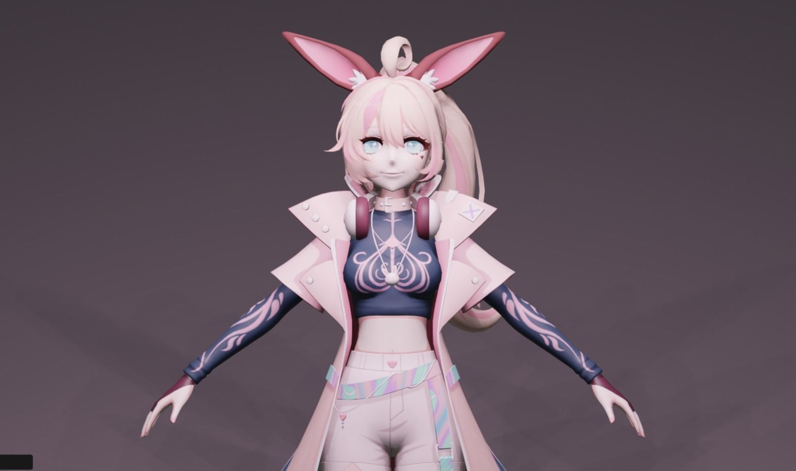 Anime Character - Unique 27 3D model_8