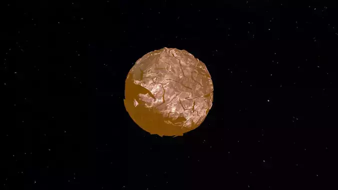 Exploding Planet 3D model