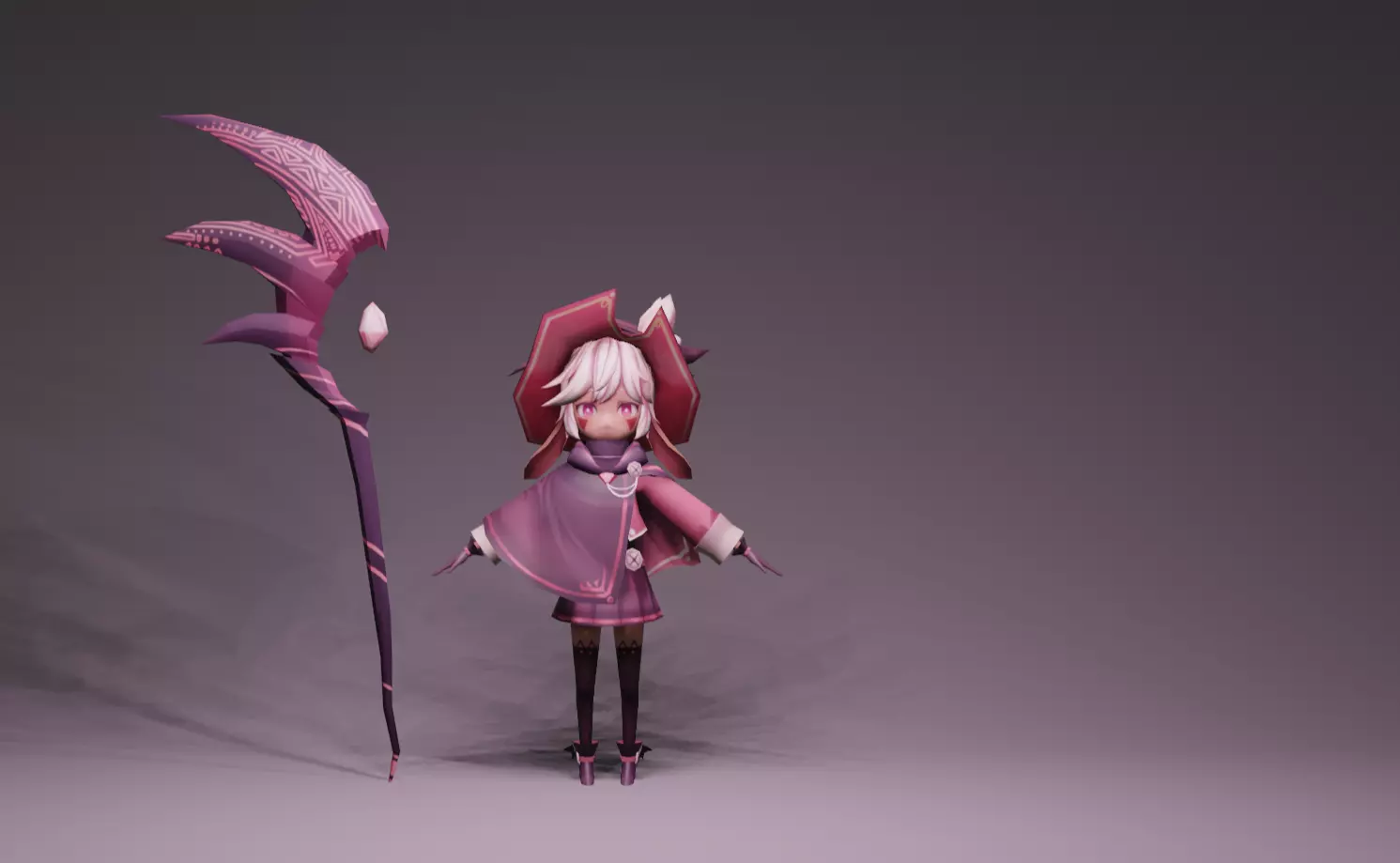 Anime Character - WS Pieberry Girl 3D model