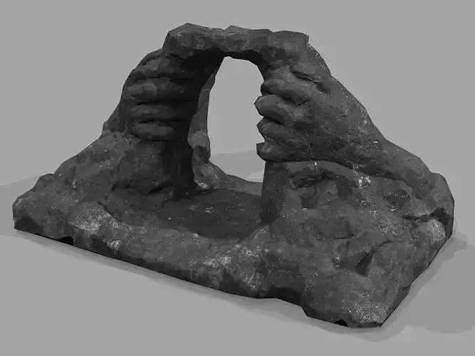 Cave Entrance cliff rock 08