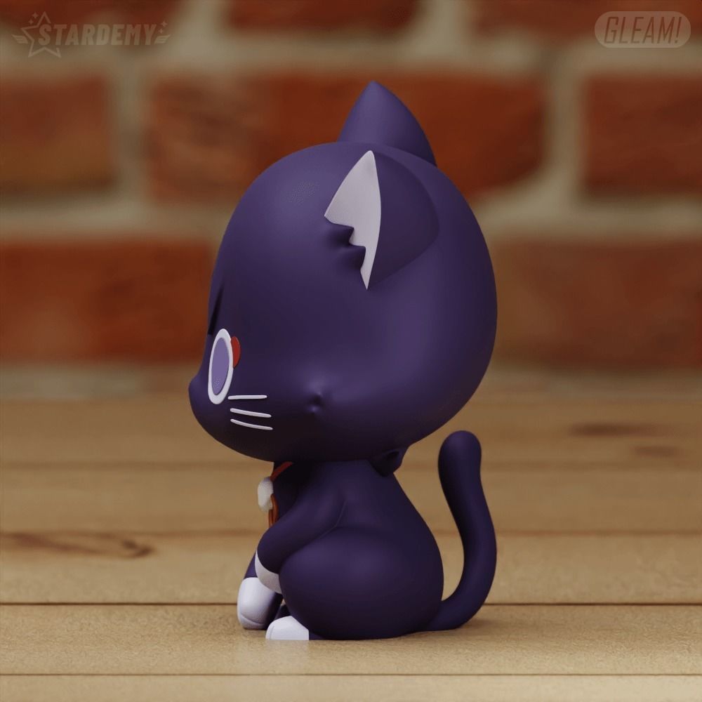 Scaramouche Cat Genshin Impact Chibi 3D print model_7