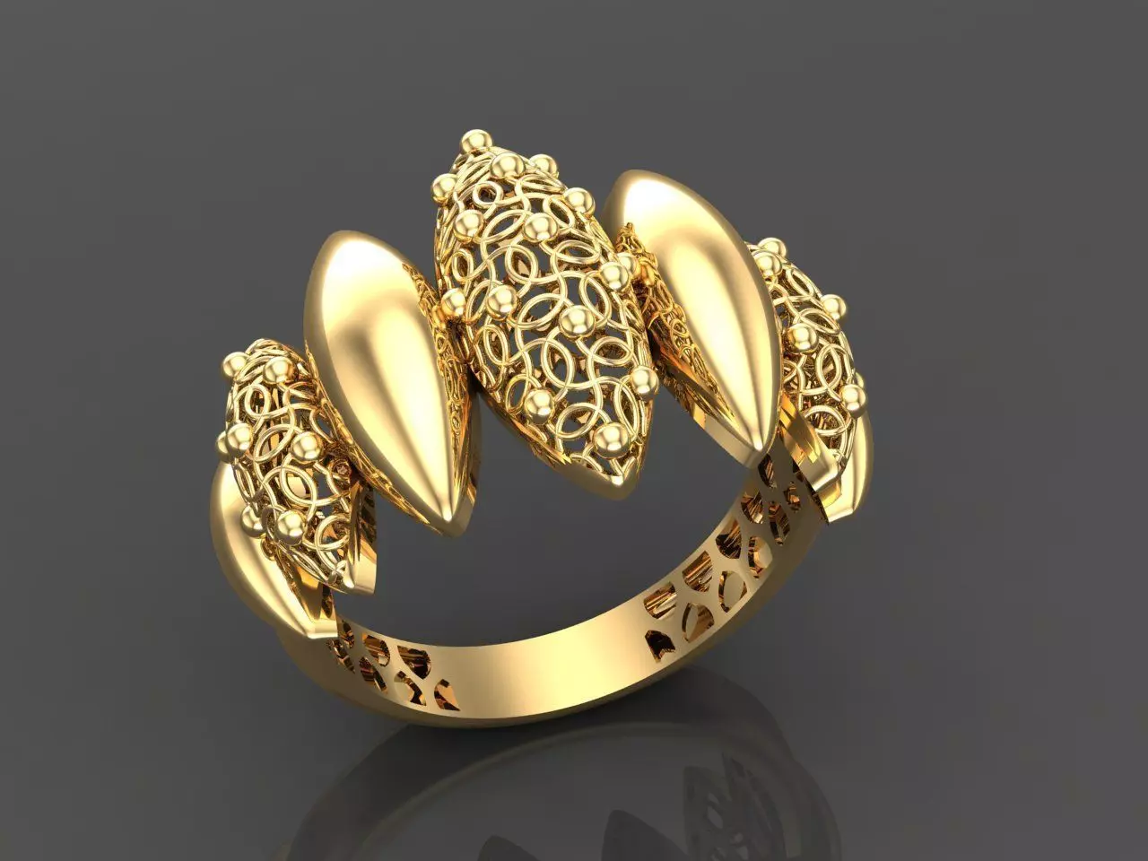 Women diamond ring 3dm stl render 3D Model Collection 3D print 3D print model_0