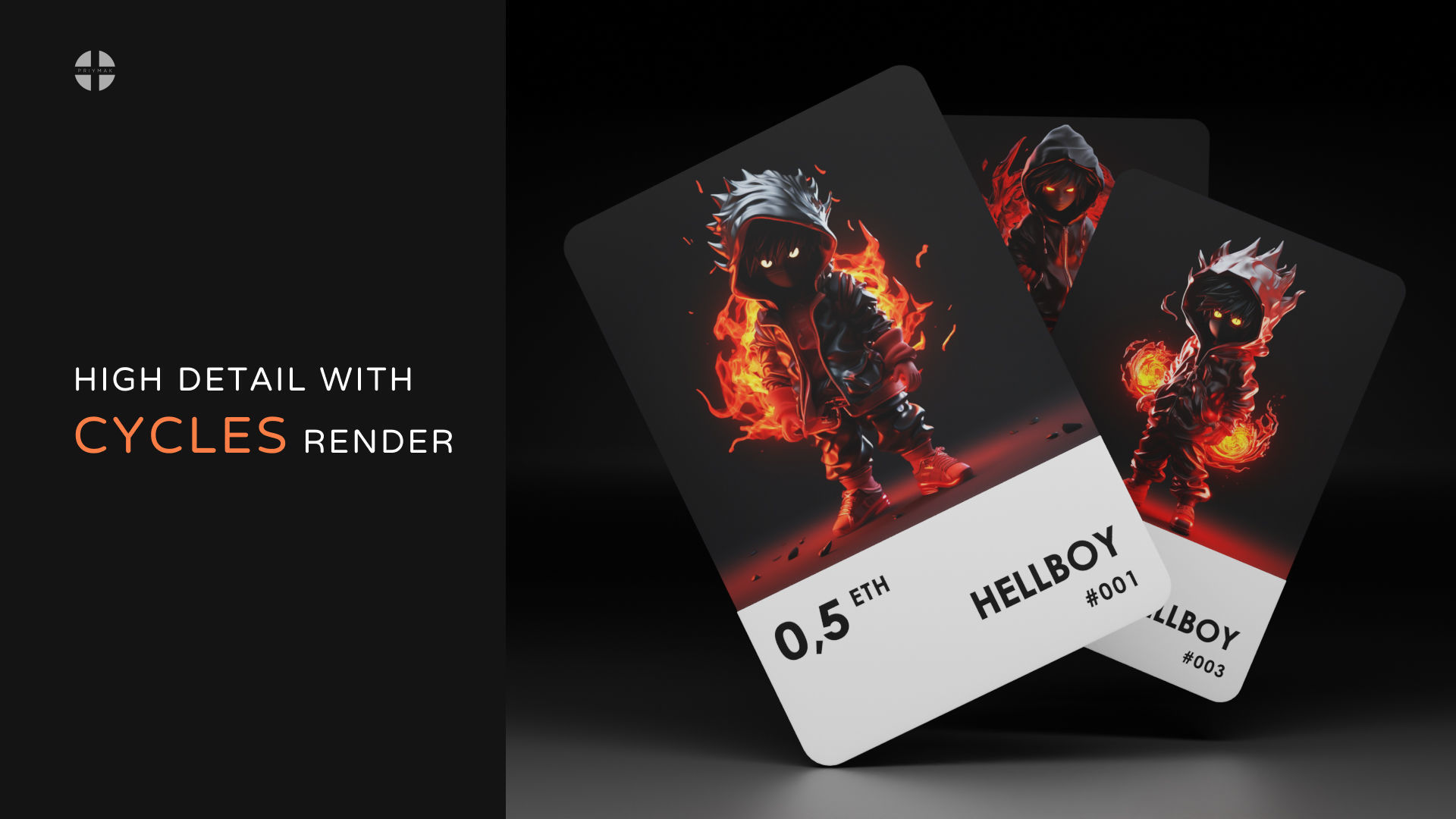 Basic cards for AI art 3D template for Blender 3D model_8