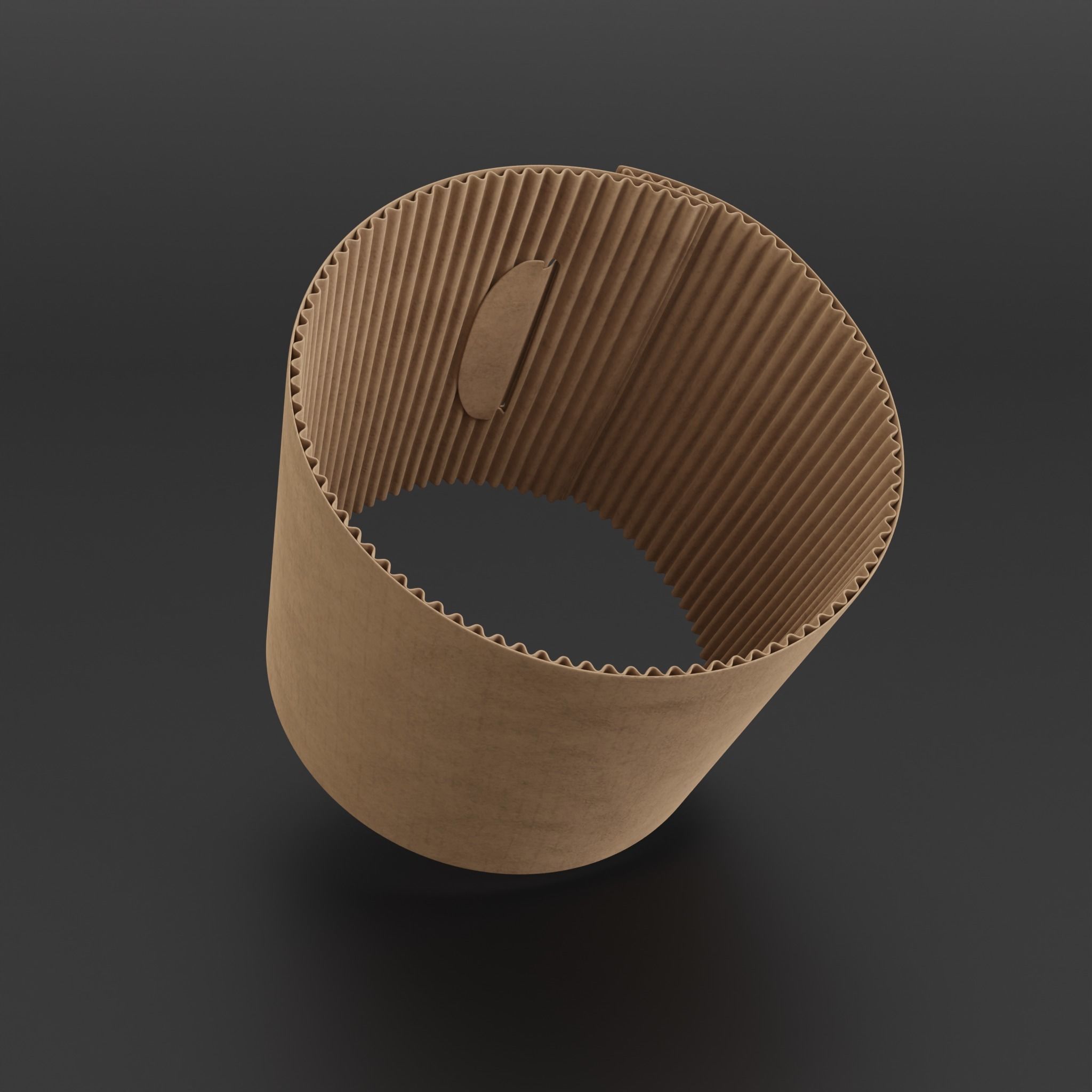 Food Container Lid and Cup Sleeve Free 3D model_5