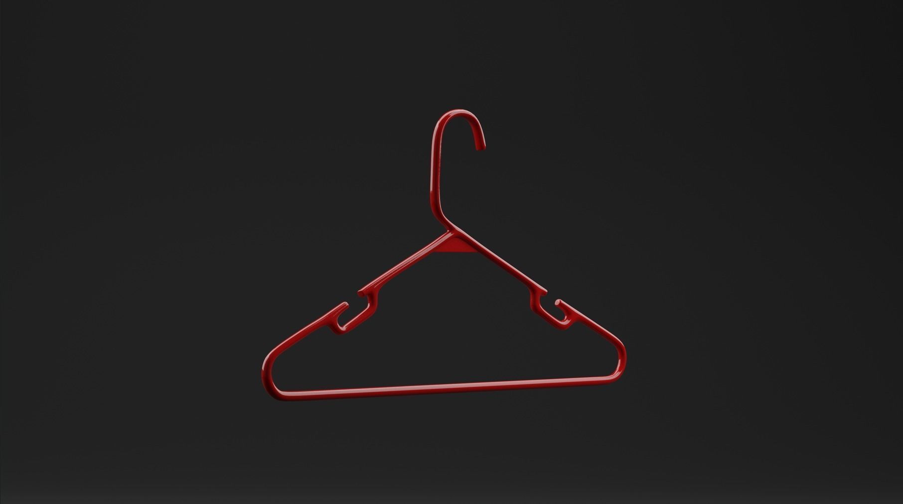 Clothes Hanger  Low-poly 3D model_6