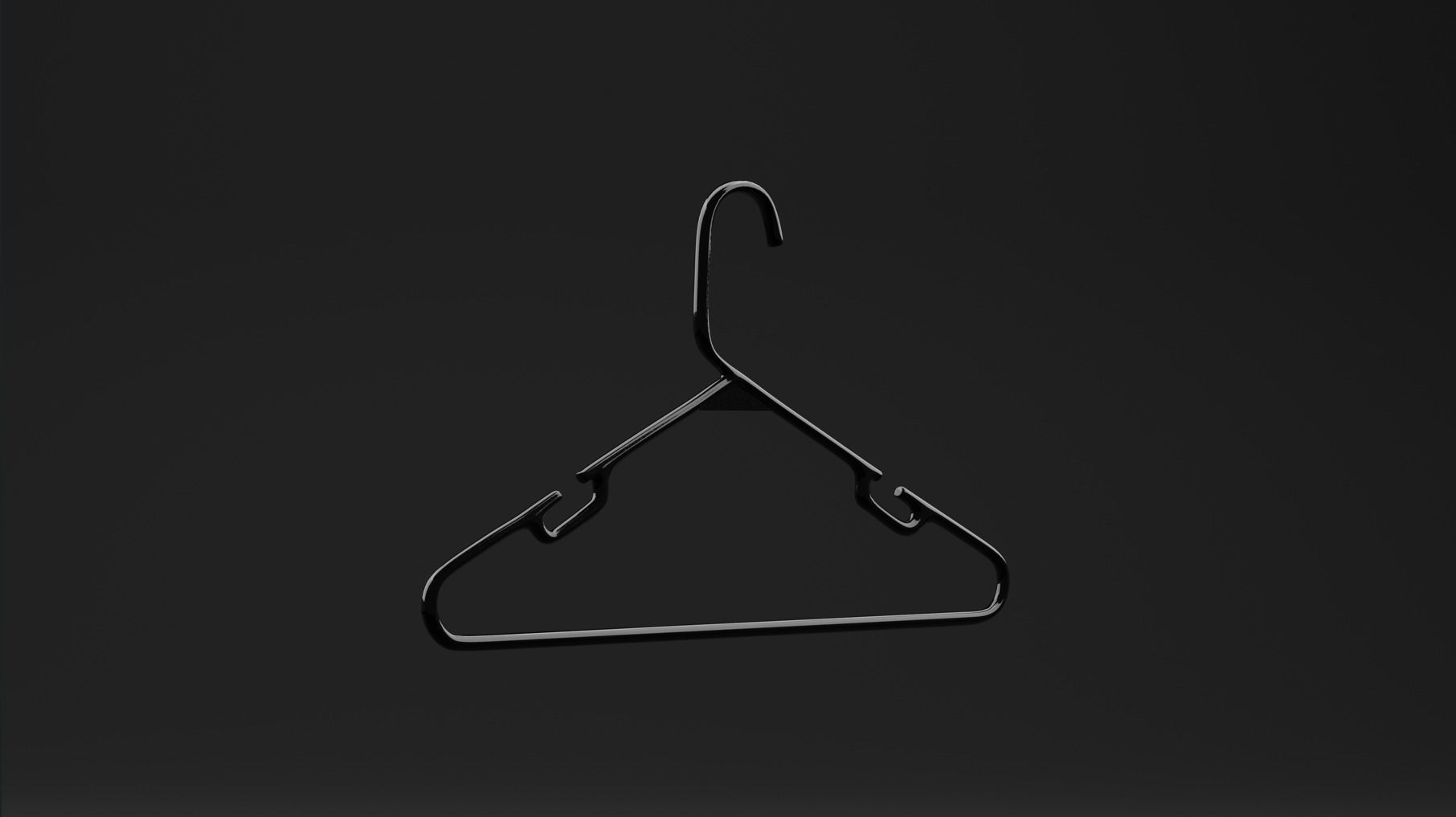 Clothes Hanger  Low-poly 3D model_7
