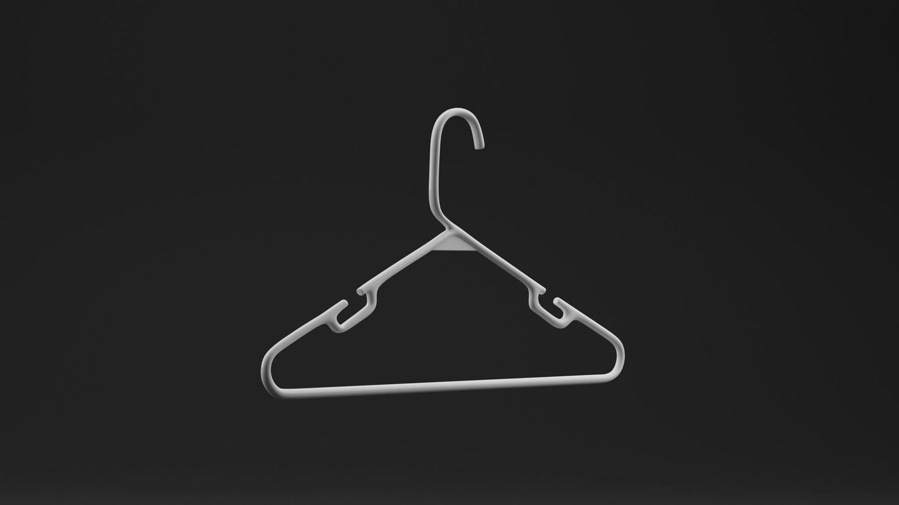 Clothes Hanger  Low-poly 3D model_8
