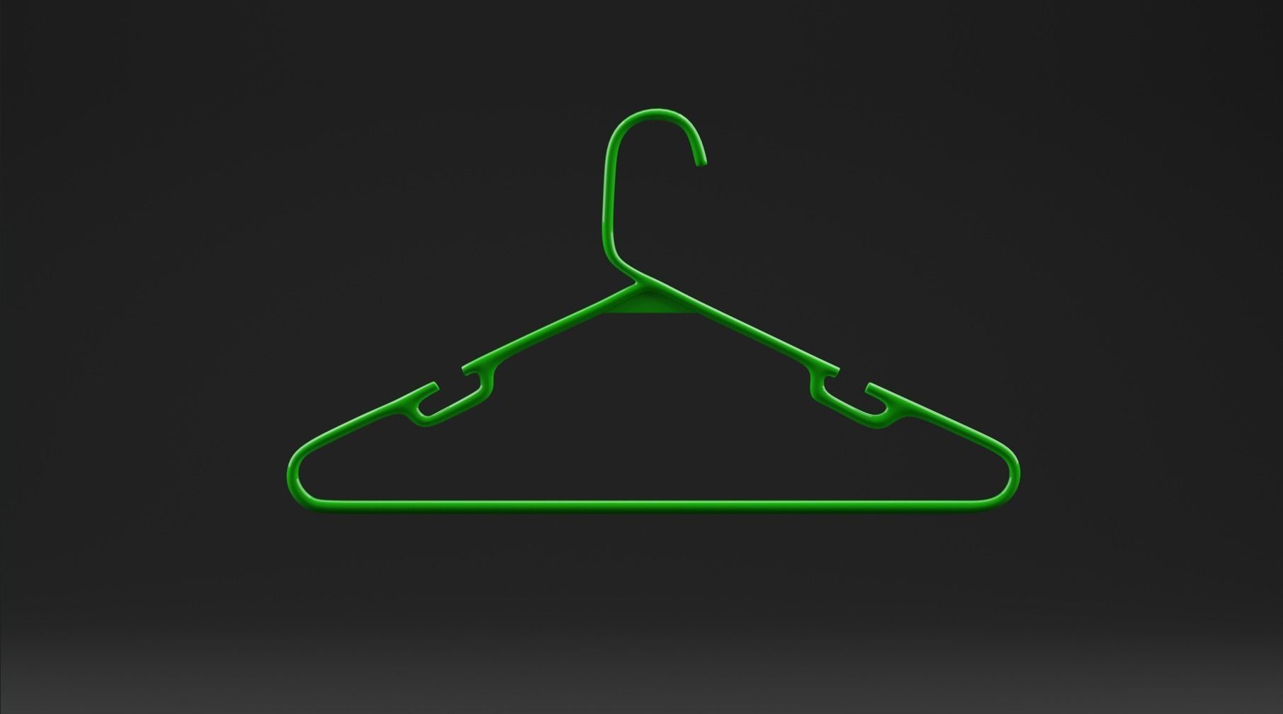 Clothes Hanger  Low-poly 3D model_5