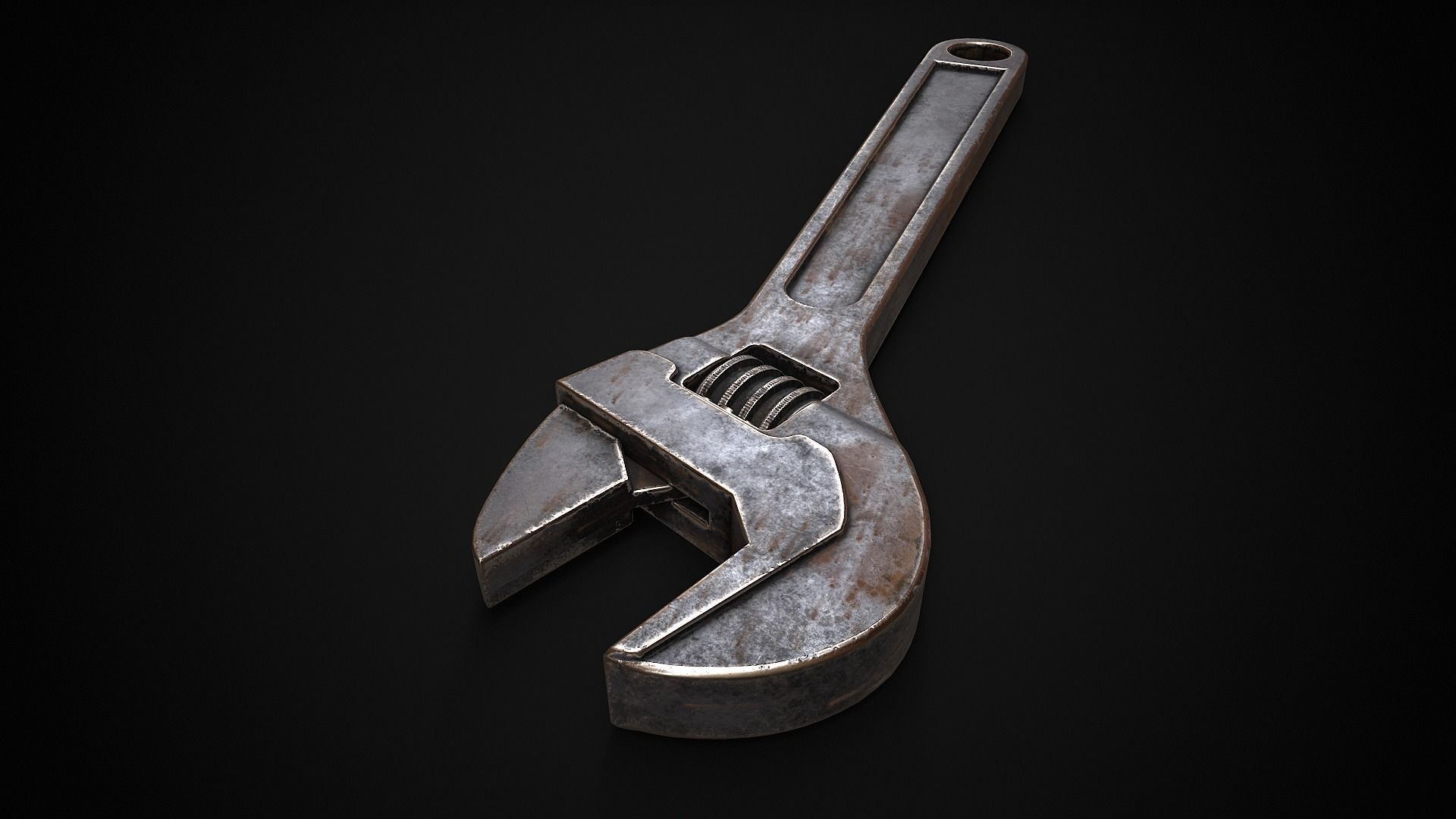 Wrench Low-poly 3D model_2