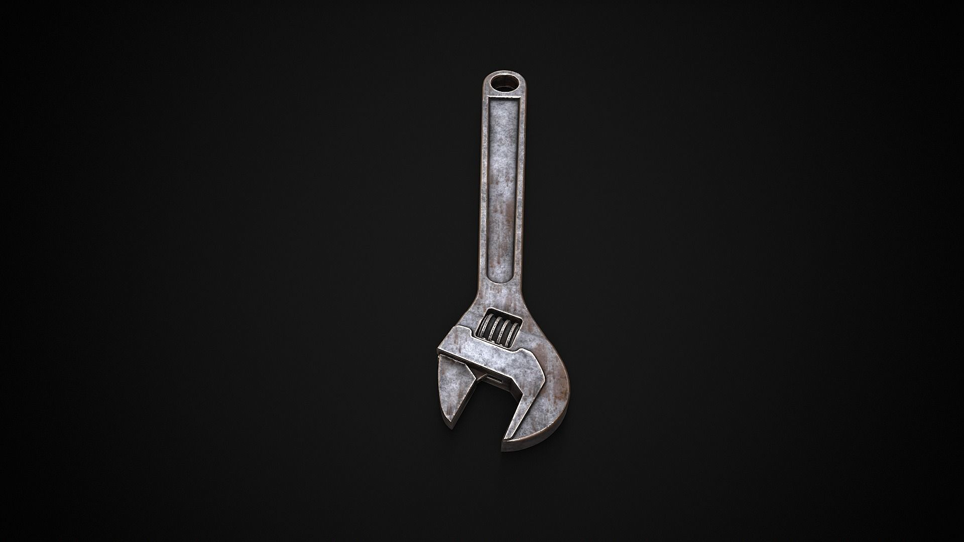 Wrench Low-poly 3D model_4