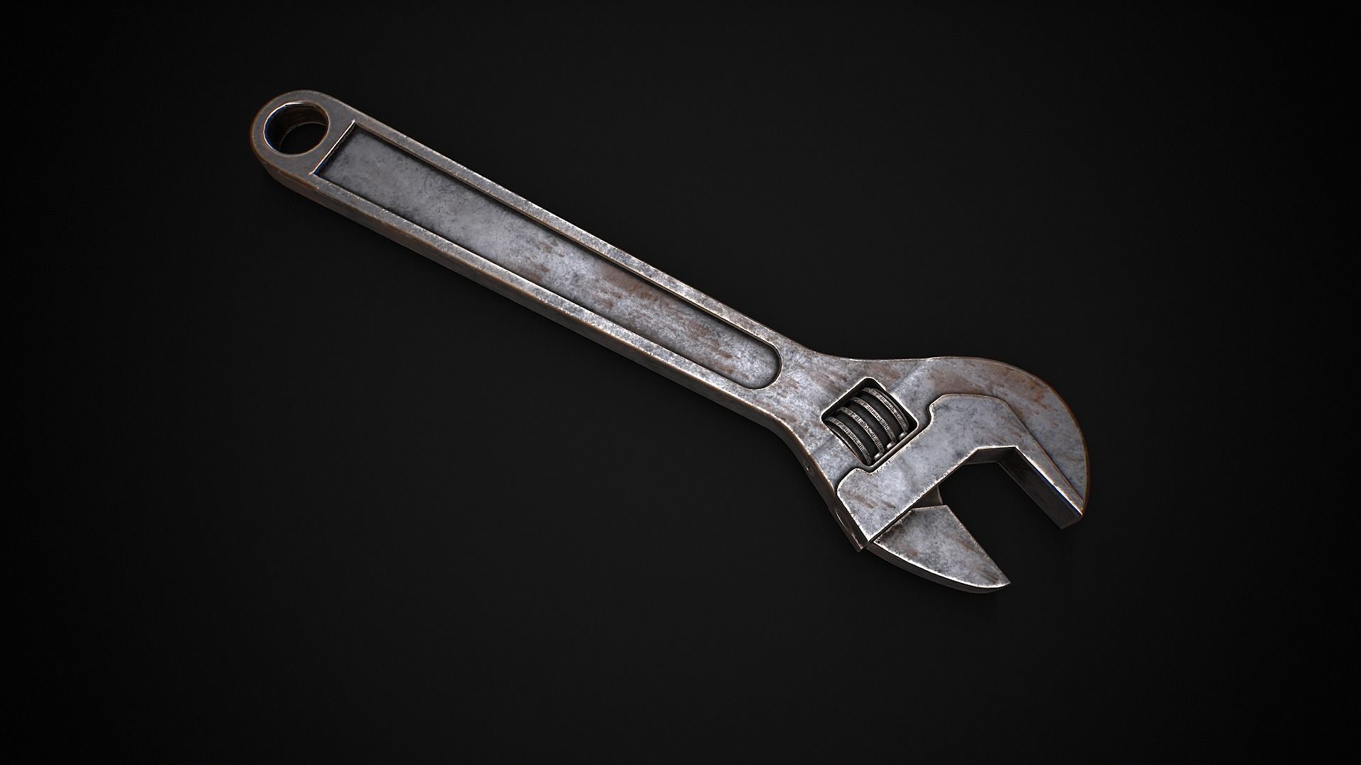 Wrench Low-poly 3D model_1