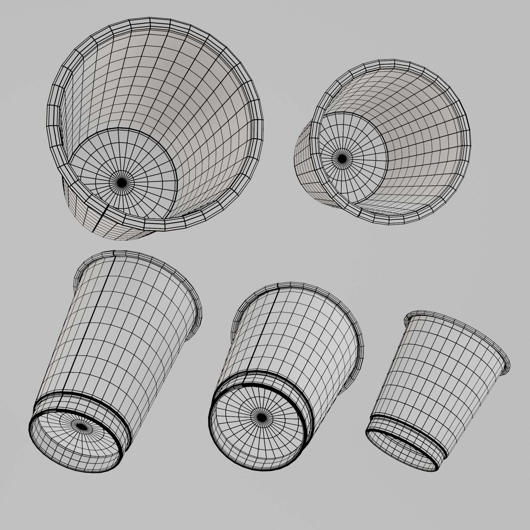 Paper Cup Collection 3D model_11