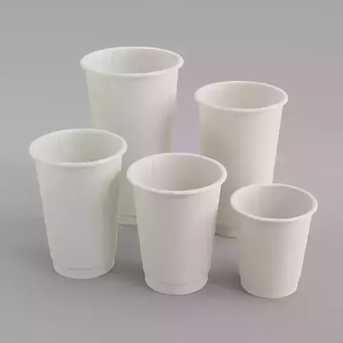 Paper Cup Collection 3D model