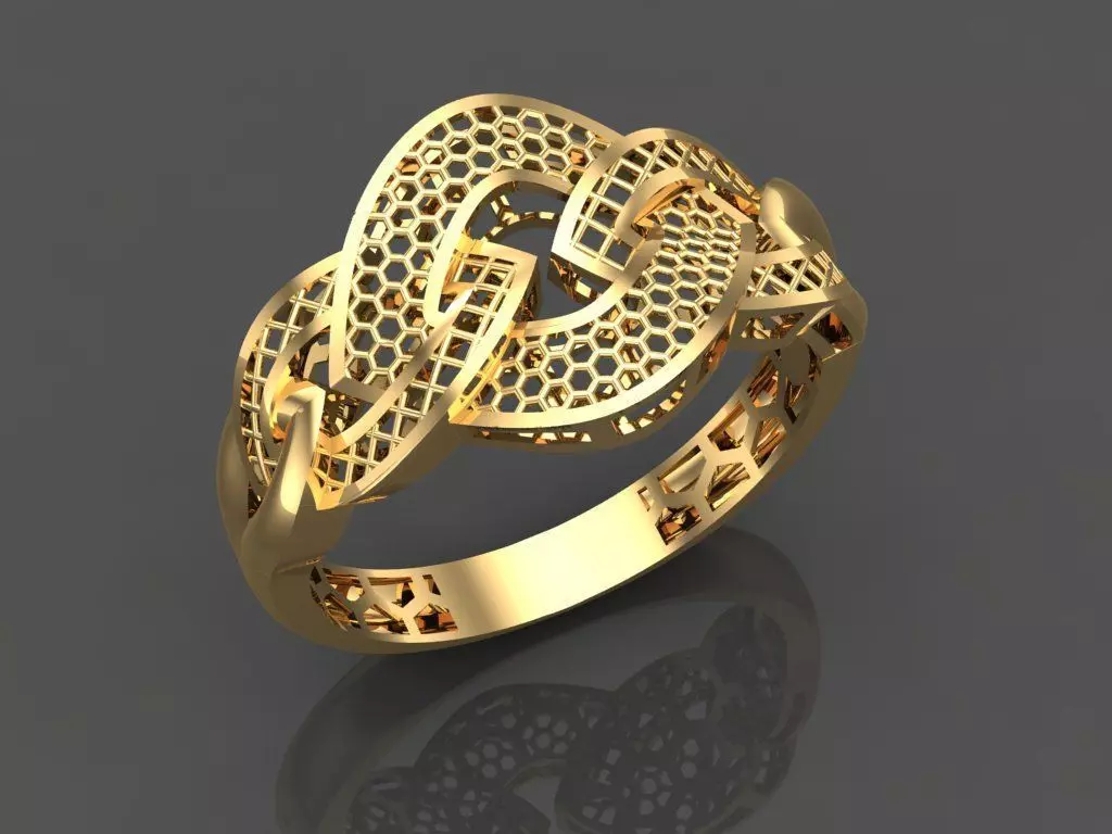 Women diamond ring 3dm stl render 3D Model Collection 3D print 3D print model_0