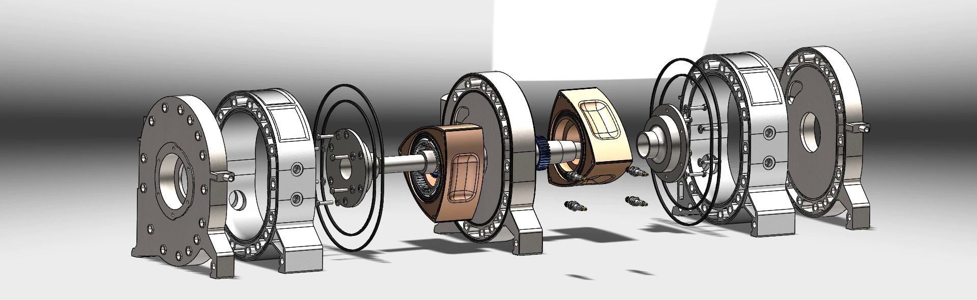 Wankel Engine by Solidworks 3D model_4