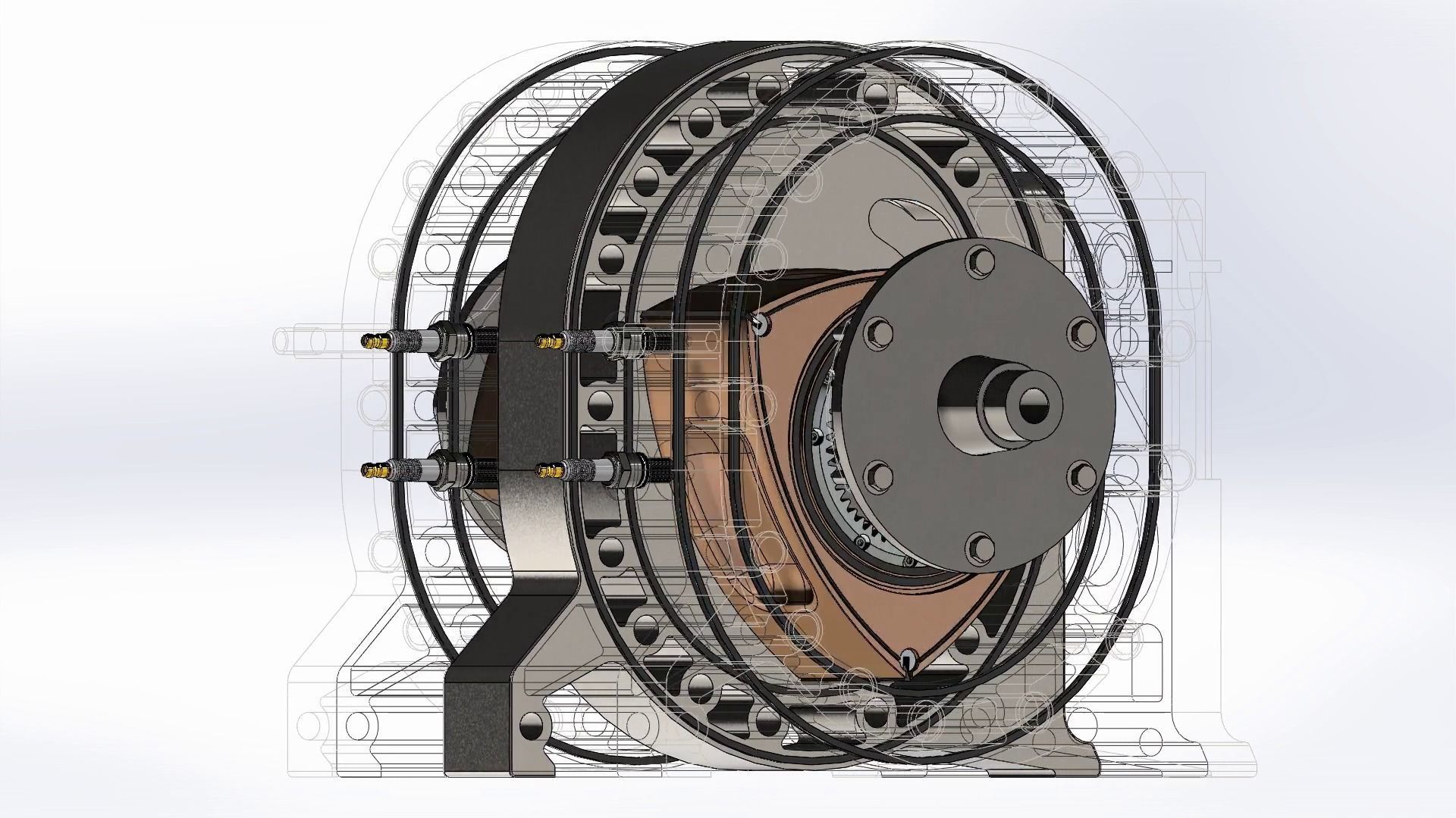 Wankel Engine by Solidworks 3D model_1