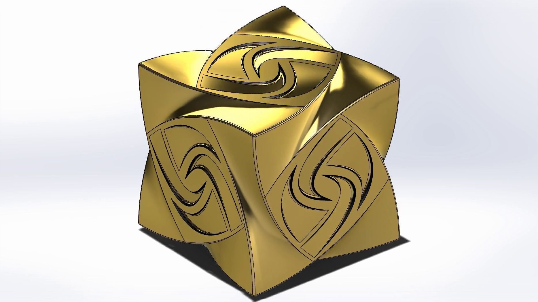 Complex Cube Design 3D print model_1