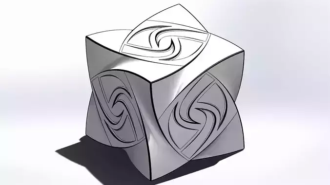Complex Cube Design 3D print model
