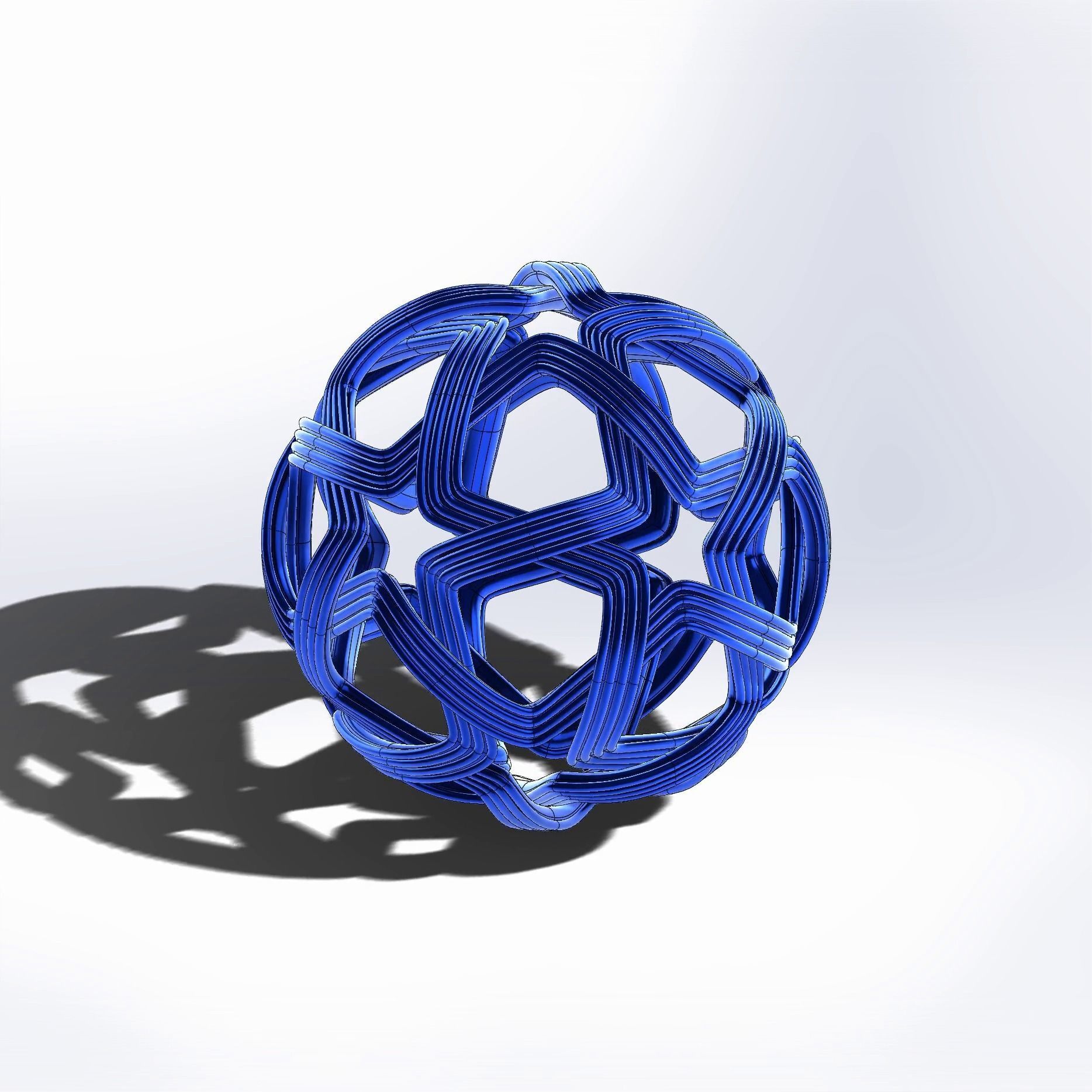 Complex Woven Ball 3D print model_2